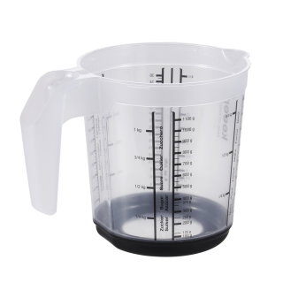 Kubek z miarką i funkcją antypoślizgową - Massimo - 1 litr