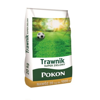 Nawóz do trawników 'Super Zielony Trawnik' - Pokon - 20 kg