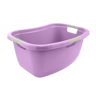 Ergonomiczna wanna na pranie z miękkimi uchwytami - Janne - liliowy