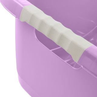 Ergonomiczna wanna na pranie z miękkimi uchwytami - Janne - liliowy