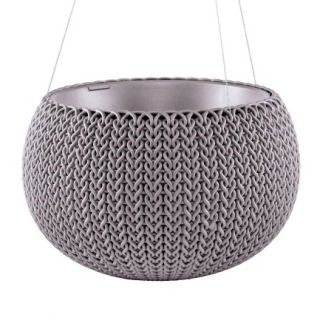 Doniczka wisząca Cozies M - śr. 36 cm - fioletowa