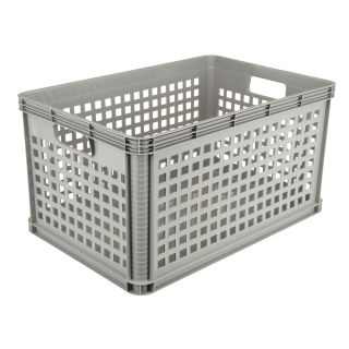 Kosz transportowy - Robert - 64 litry - jasnopopielaty