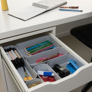 Organizer do szuflady - Infinity S - 0,45 litra - jasny szary