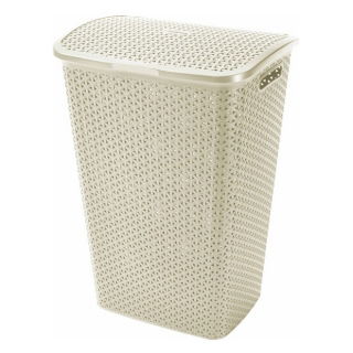 Kosz na bieliznę My Style - 55 litrów - kremowy