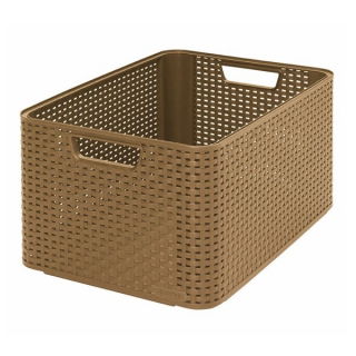 Koszyk Rattan Style - 30 litrów - brązowy