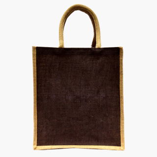 Torba jutowa - 32 x 35 x 20 cm - kolor brązowy
