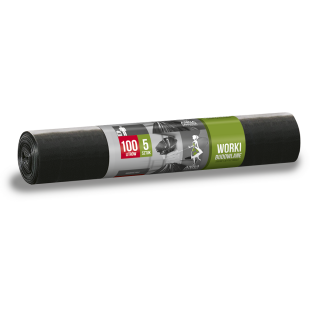 Worki na odpady BUDOWLANE - 100 litrów - 5 szt. - LDPE