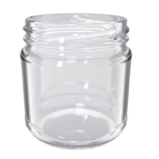Słoje zakręcane szklane, słoiki niskie - M1 - 210 ml - 10 szt.