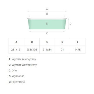 Foremka aluminiowa do pieczenia - podłużna - do chleba, lasagne i spaghetti - 1,475 l