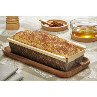 Foremka papierowa do pieczenia Plumcake - prostokątna - 17 x 11 x 4,5 cm - 20 szt.