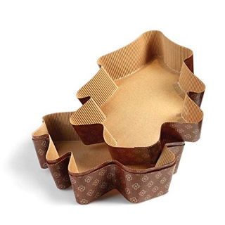 Foremka papierowa do pieczenia - w kształcie choinki - 16 x 14 x 3,5 cm