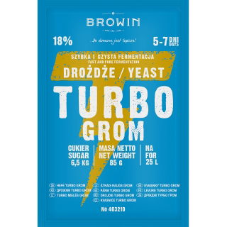Drożdże gorzelnicze Turbo - Grom 5 - 7 dni  - 85 g