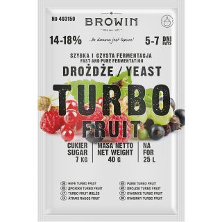 Drożdże gorzelnicze - TurboFruit - 40 g