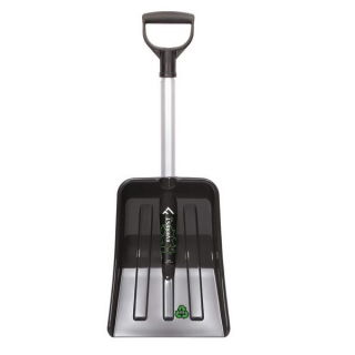 Łopata do odśnieżania samochodowa z regulowanym trzonkiem - Everest Eco - 26,5 cm - czarny