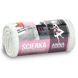 Ścierka podłogowa - biała - 40 x 60 cm