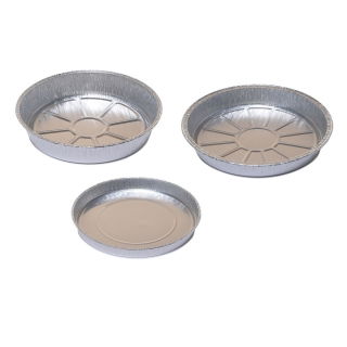 Formy aluminiowe do pizzy i pizzerinek - 3 rozmiary - 18 szt.