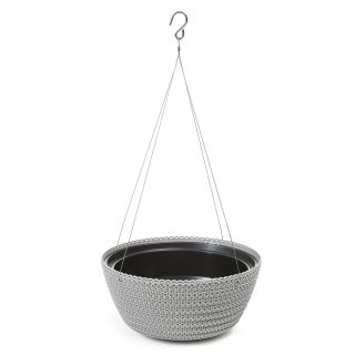 Misa okrągła wisząca Jersey - 30 cm - szara