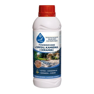 Mleczko czyszczące powierzchnie z gresu, kamienia i ceramiki - tarasy, schody, donice - Mill Clean - 888 ml