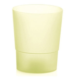 Doniczka do storczyków Coubi Dsto śr. 12,5 cm - żółta matowa