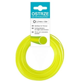 Żyłka tnąca ECO - okrągła, 2,7mm x 15m - CELLFAST