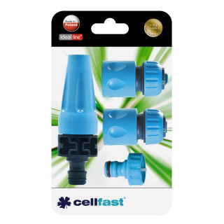Zestaw przyłączy ze zraszaczem prostym - 1/2'' - CELLFAST