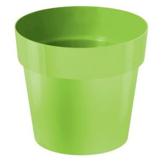 Doniczka okrągła prosta - 16 cm - limonka