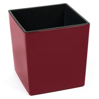 Doniczka kwadratowa Juka - 19 cm - bordowa