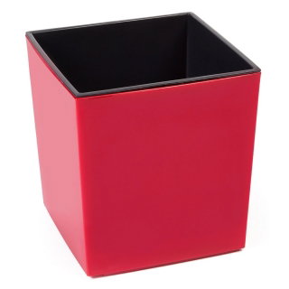 Doniczka kwadratowa Juka - 19 cm - czerwona