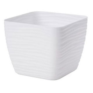 Osłonka kwadratowa Sahara petit - 23 cm - biały