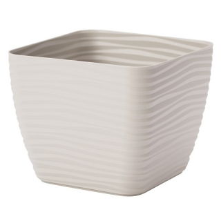 Osłonka kwadratowa Sahara petit - 13 cm - jasnoszary
