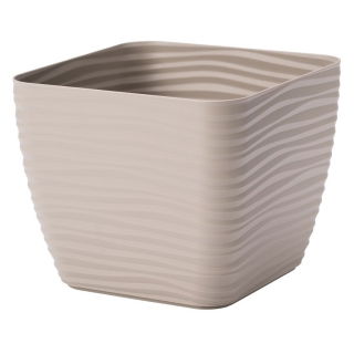 Osłonka kwadratowa Sahara petit - 15 cm - szarobeżowy (taupe)