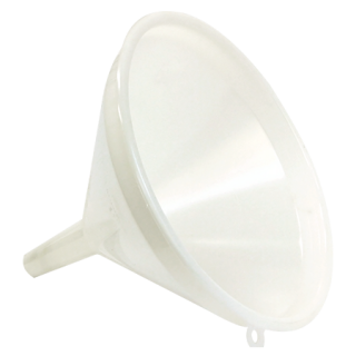 Lejek plastikowy z sitkiem - śr. 25 cm