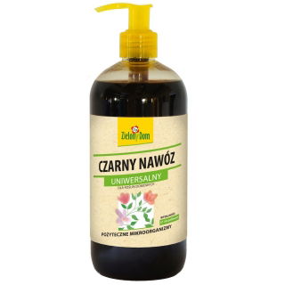 Czarny nawóz uniwersalny - z pożytecznymi mikroorganizmami - Zielony Dom - 500 ml