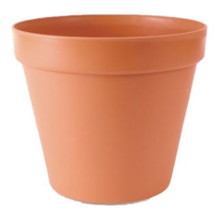 Doniczka prosta Glinka śr. 22 cm - terakota