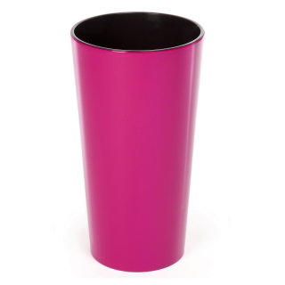 Doniczka okrągła wysoka Lilia - 19 cm - fuksja