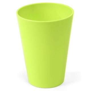 Osłonka okrągła wysoka Lilia - 12,5 cm - limonka