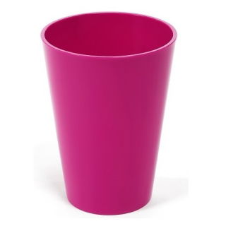 Osłonka okrągła wysoka Lilia - 12,5 cm - fuksja