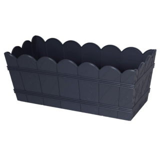 Skrzynka drewnopodobna Elba - 55 cm - antracyt