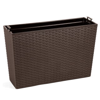 Kwietnik Werbena - 19 x 56 cm - rattan mokka