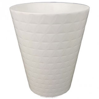 Osłonka do storczyków Diament Petit - 13 cm - biała