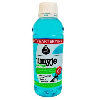 Umyje - skuteczny płyn do mycia podłóg, gresu, glazury, kamienia, paneli i drewna - antybakteryjny - Mill Clean - 1,11 l