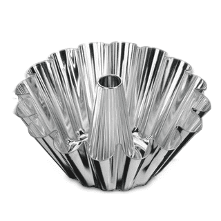 Forma okrągła do pieczenia z tuleją, z blachy ocynowanej - śr. 16 cm - doskonała do pieczenia babek