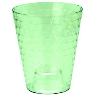 Osłonka do storczyków Diament Petit - 13 cm - limonka transparentna