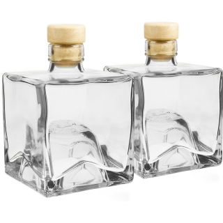 Butelki do nalewek, syropów, soków, które można przechowywać jedna na drugiej - Bruno - 500 ml - 2 szt.