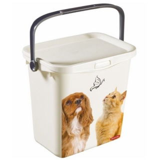 Wiaderko z rączką na karmę dla zwierząt Petlife Multiboxx - 6 litrów - psy