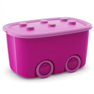Skrzynia na zabawki - Funny Box - 60 l - różowa