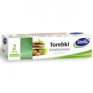 Torebki śniadaniowe - 2 l - box - 100 szt.