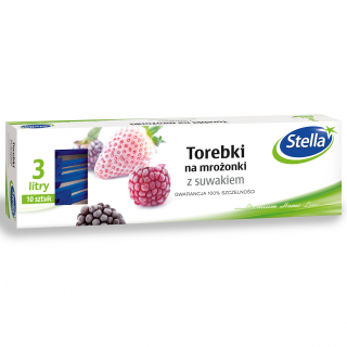 Torebki na mrożonki z suwakiem - 3 l - box - 10 szt.