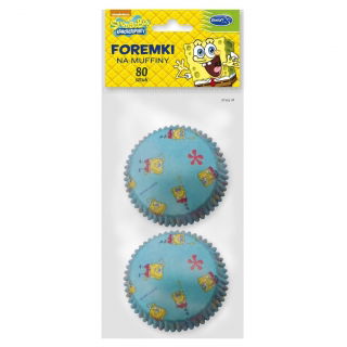 Foremki na muffiny Spongebob Kanciastoporty - 80 szt.