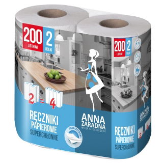 Ręczniki papierowe - 100 listków - 2 rolki